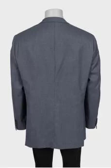Men's striped wool jacket