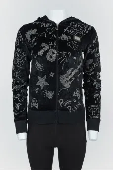 Black Hud in rhinestones