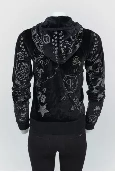 Black Hud in rhinestones