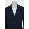 Men's blue button-down jacket