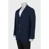 Men's blue button-down jacket