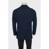 Men's blue button-down jacket