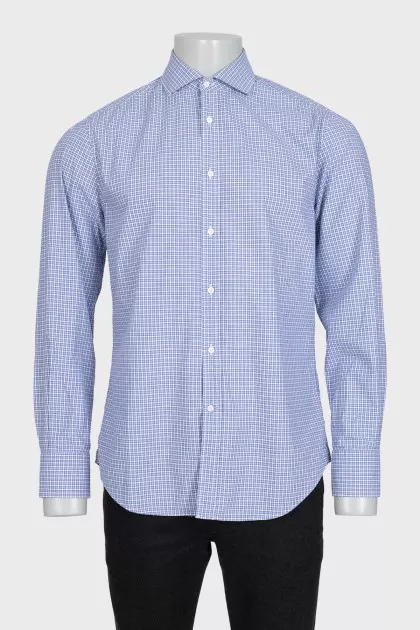 Men's fitted printed shirt