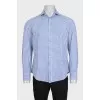 Men's straight-cut button-down shirt