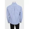 Men's straight-cut button-down shirt