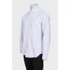 Men's pinstripe button-down shirt