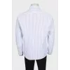 Men's pinstripe button-down shirt