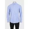 Men's straight-cut shirt with a small print