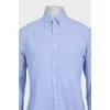Men's straight-cut shirt with a small print