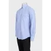 Men's straight-cut shirt with a small print