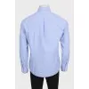 Men's straight-cut shirt with a small print