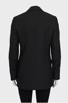 Fitted jacket with a button