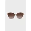 Gradient sunglasses with thin frames