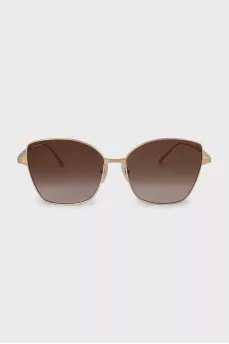 Gradient sunglasses with thin frames