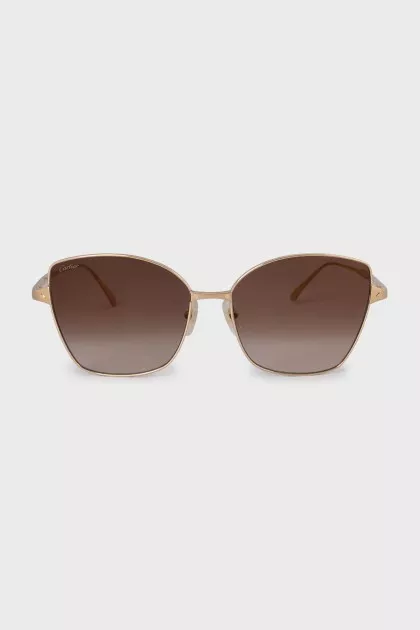 Gradient sunglasses with thin frames