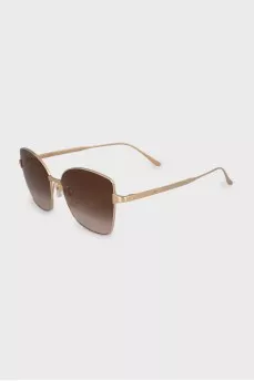 Gradient sunglasses with thin frames