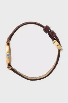 Серебряные часы с позолотой
