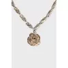 Silver necklace with flower pendant