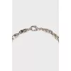 Silver necklace with flower pendant