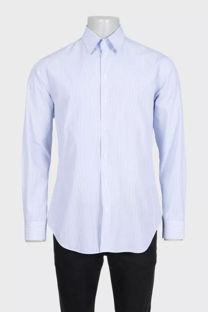 Men's striped button-down shirt