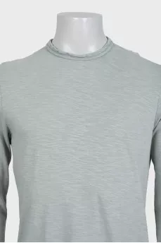 Men's green straight-cut jumper