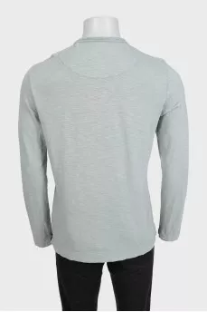 Men's green straight-cut jumper