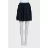 High-waisted silk skirt