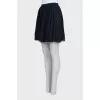 High-waisted silk skirt