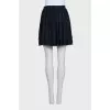 High-waisted silk skirt