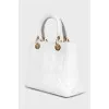 Стеганая сумка Lady Dior из кожи