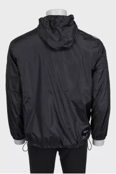 Men's windbreaker with a zip-up hood