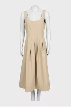 Beige maxi dress with tag