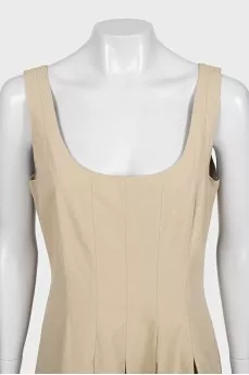 Beige maxi dress with tag