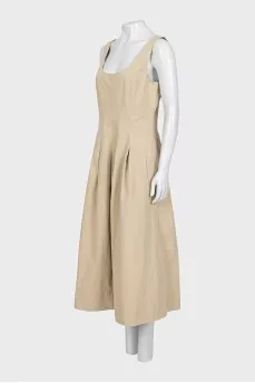 Beige maxi dress with tag
