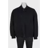 Men's black wool jacket with tag