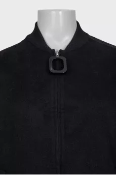 Men's black wool jacket with tag