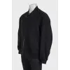 Men's black wool jacket with tag