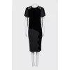 Black dress with perforated shoulders