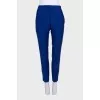Blue wool suit with trousers