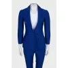 Blue wool suit with trousers