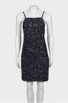 Sequined strappy dress