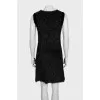 Black dress with contrasting stripes