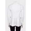 Fitted jacket with patch pockets