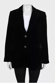 Black velvet jacket