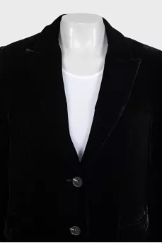 Black velvet jacket