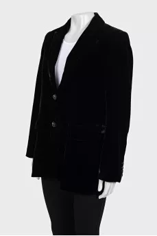 Black velvet jacket