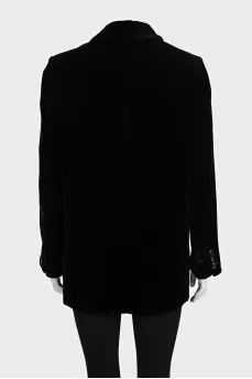 Black velvet jacket