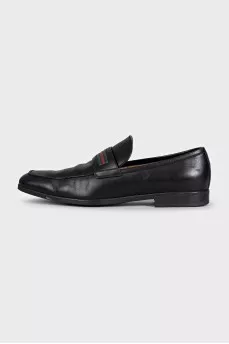 Men's loafers with two-tone branded insert