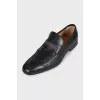 Men's loafers with two-tone branded insert