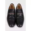 Men's loafers with two-tone branded insert